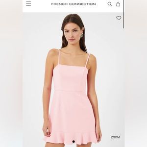 French Connection Whisper Ruffle Hem Dress
